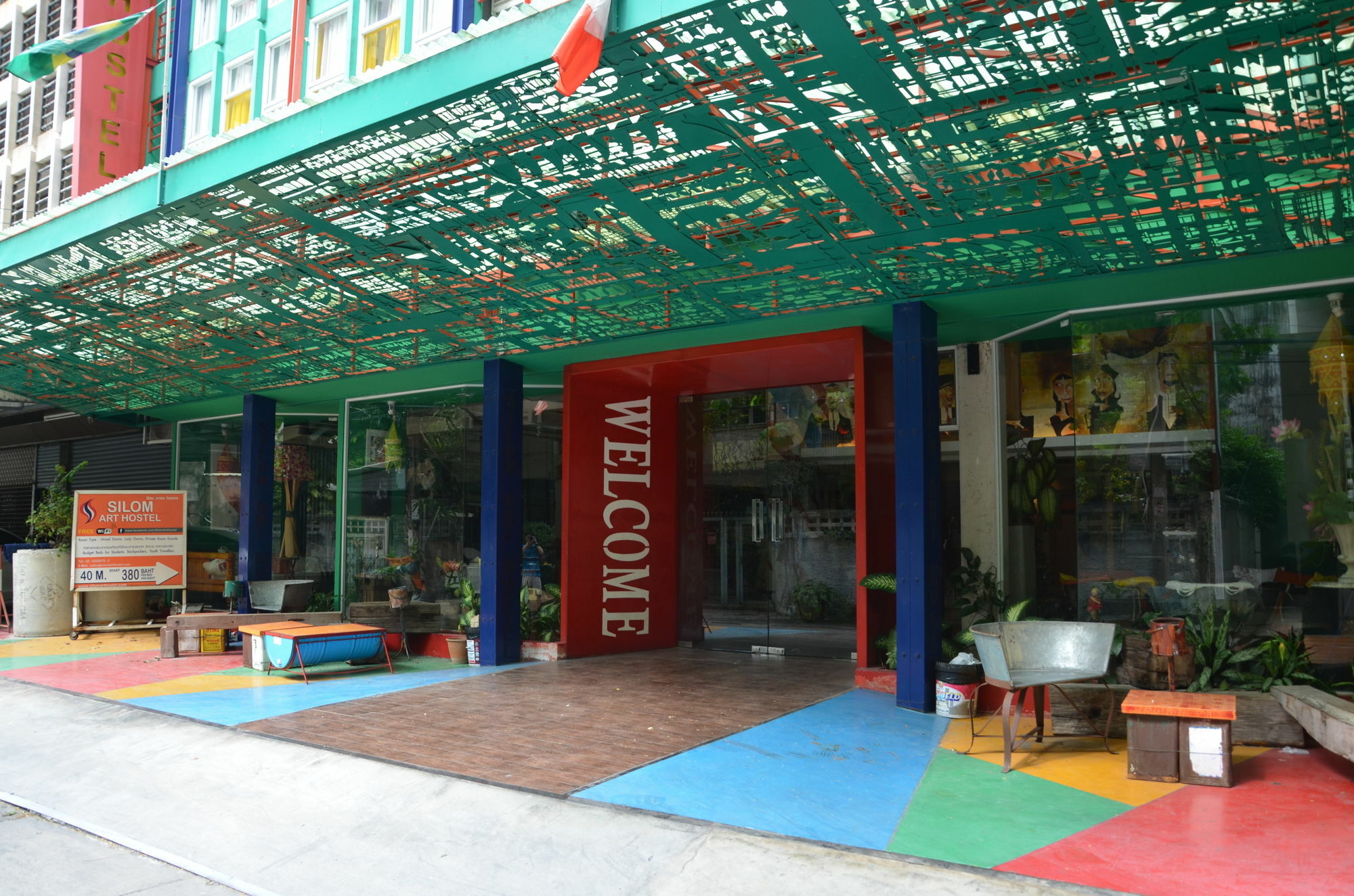 Silom Art Hostel Bangkok Kültér fotó